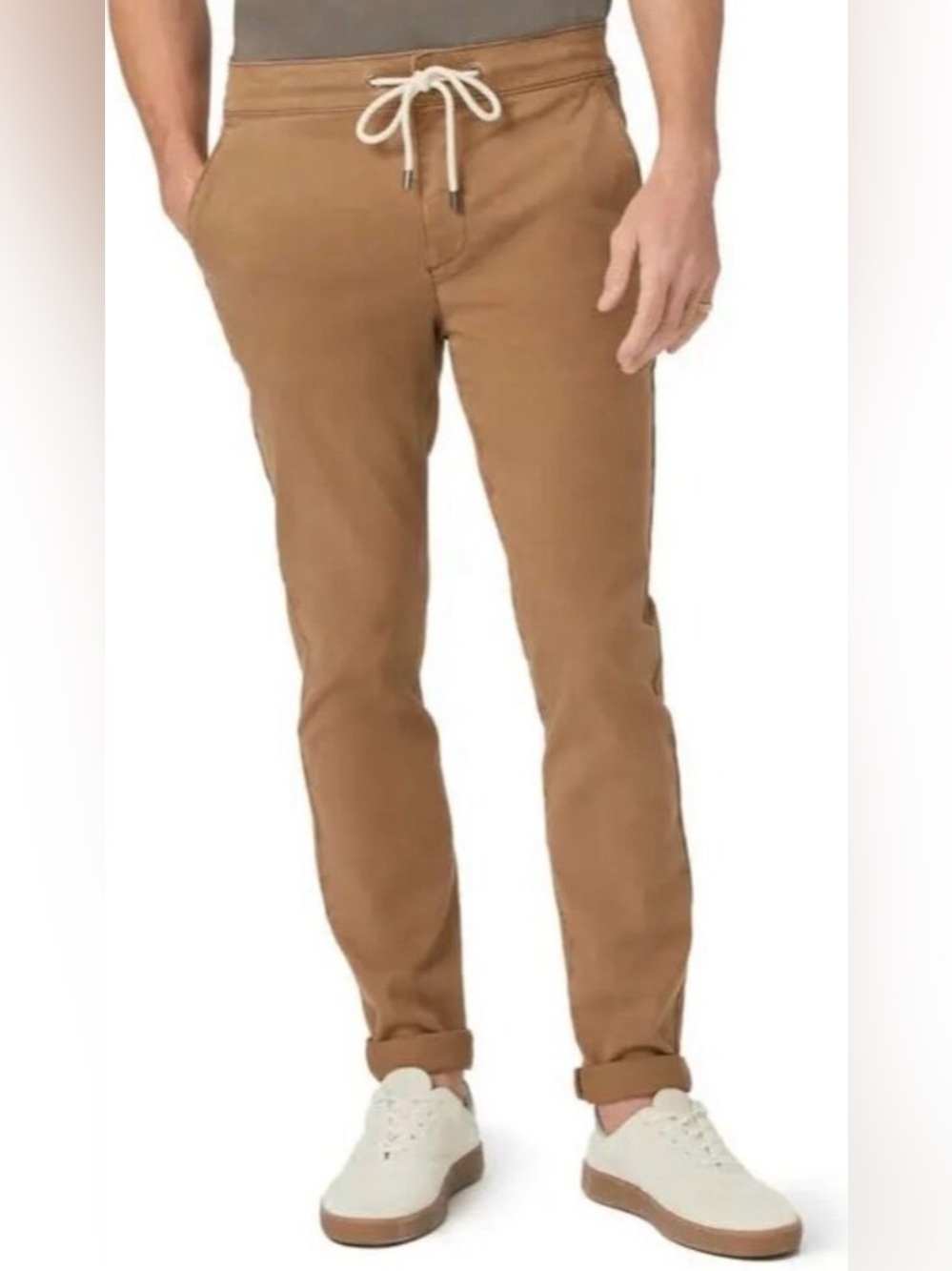 PAIGE Men's Fraser Brushed Twill Pants Size 38 Vintage Dried Tobacco NWT